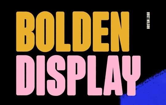 Bolden Free Font Download