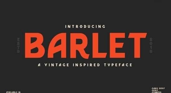 Barlet – Free Font Download