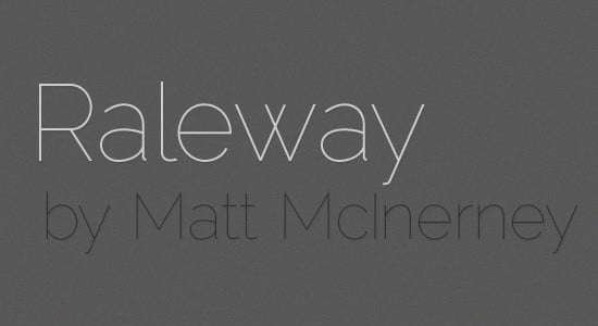 Raleway – Free Font Download