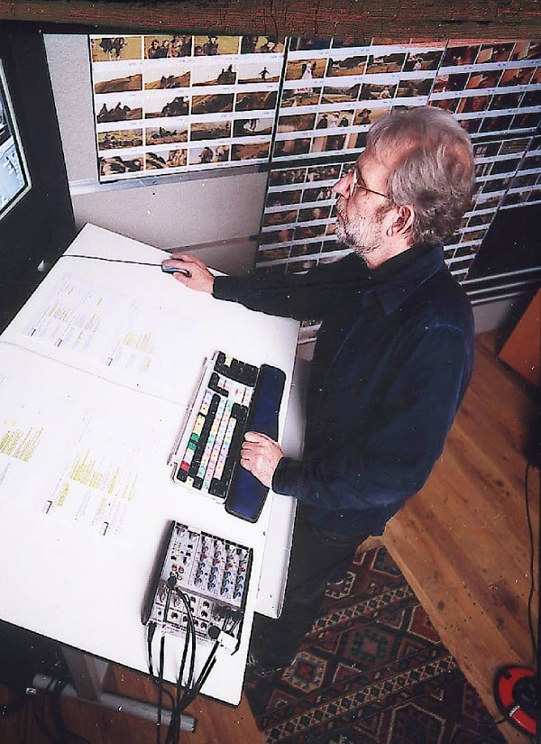 Walter Murch Editing Film While Standing